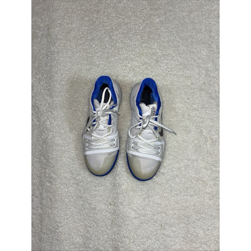 Nike Kyrie 3 Basketball Shoes Mens White‎ Blue Good Mid Top Sneakers sz 6.5